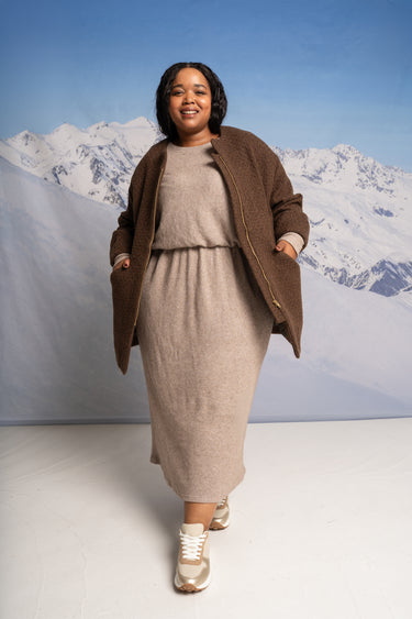 Alex Coat - Brown Pure Wool