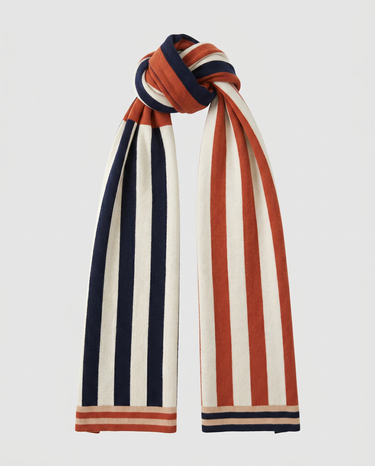 Stripey Scarf - Clay