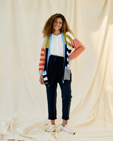 Ashley Pants - Navy Slub