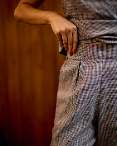 Kirstin Pants - Navy Check SS2026/27