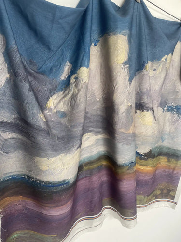 Halter Dress - Cloudy Landscape