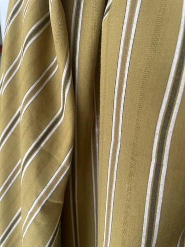 Barrel Pants - Chartreuse Woven Stripe