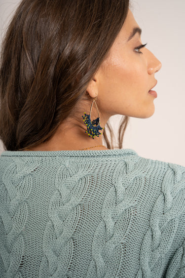 Classic Cable Pullover - Duck Egg