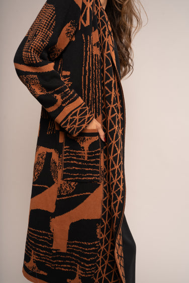 Anni Cardi - Black & Tan