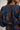 Close-up of a colorful floral-patterned dress with a blurred background