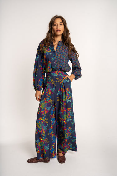Navy Floral Set