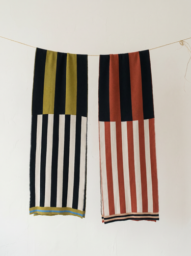 Stripey Scarf - Chartreuse