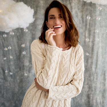 Classic Cable Pullover - Ecru