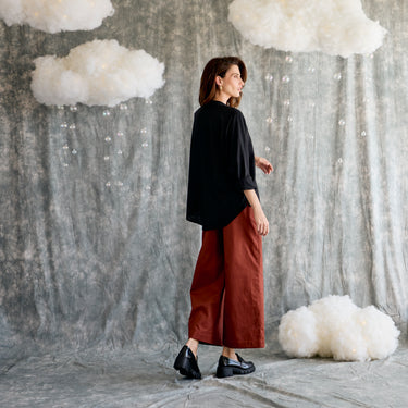 Mandarin Shirt - Black [Pre-order for 2nd April]