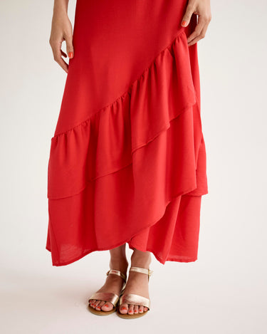 Rio Wrap Skirt - Red