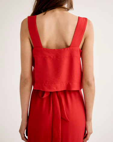 Cropped Cami - Red