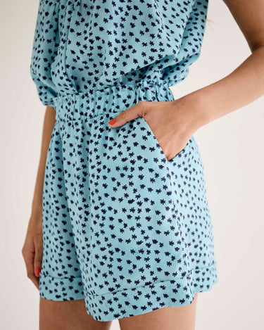 Elasticated Shorts - Blue Stars