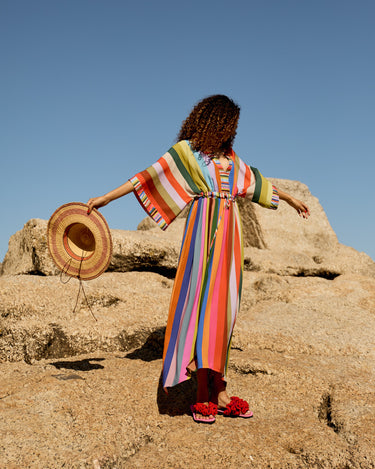 Kimbo Dress - Kaleidoscope Stripe