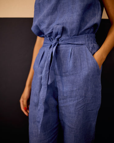 Ashley Pants - Blue Linen SS2026/27