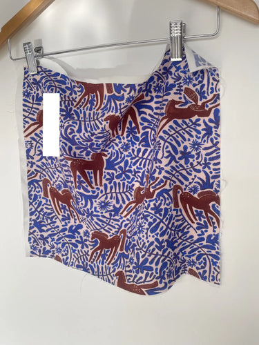 Hanky Dress - Blue Horses
