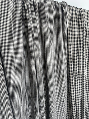 Origami Top - Small Black Gingham