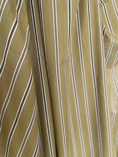 Barrel Pants - Chartreuse Woven Stripe