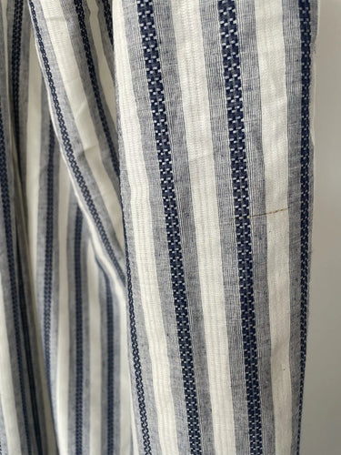 Porto Shirt Dress - Navy Grecian Stripe