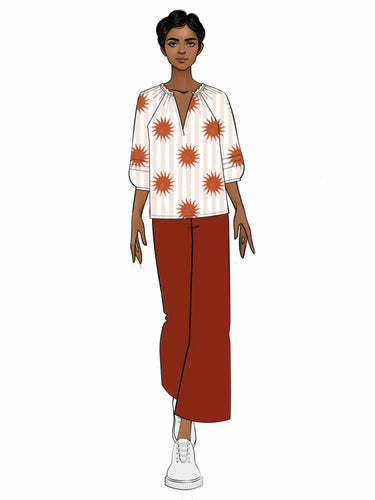 Caroline Blouse - Pink Suns